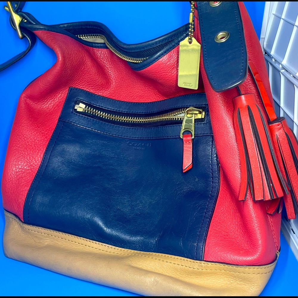 Coach legacy color block vintage crossbody shoulder bag used